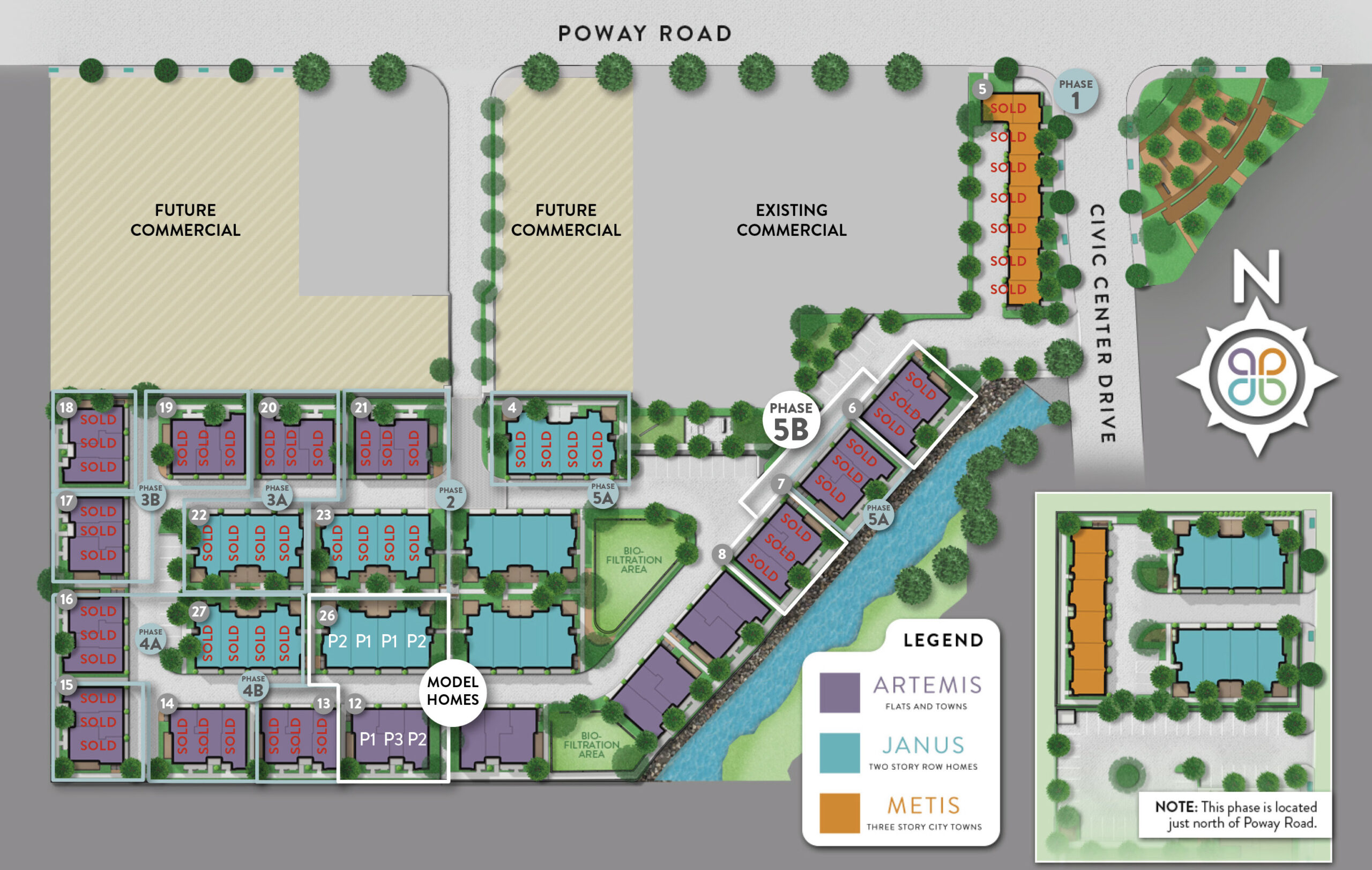 Poway Commons Site Map